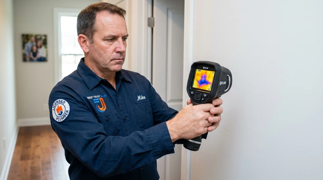 Thermal imaging leak detection by Johns Plumbing LLC in Winner